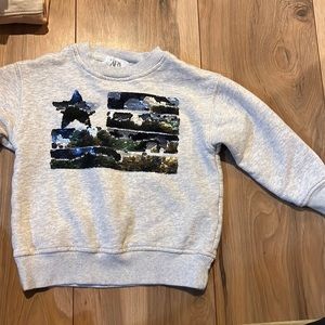 Zara flag sweatshirt